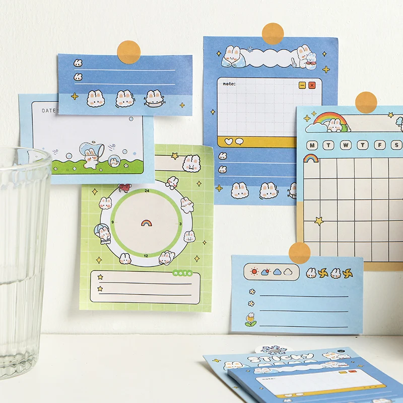 12PCS/LOT think constantly of series fresh lovely and n times sticker message paper memo pad | Канцтовары для офиса и дома