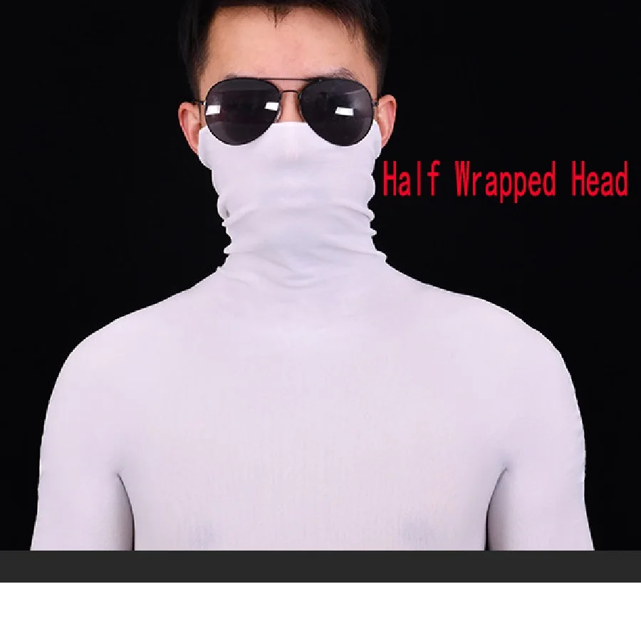 Мужские комбинезоны 80D лайкра пальцы полностью обернутые головы цельные