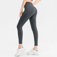 seamless womens pants 5 colors yoga pocket workout fitness sport leggings high waist energy elastic push up srunch gym clothing