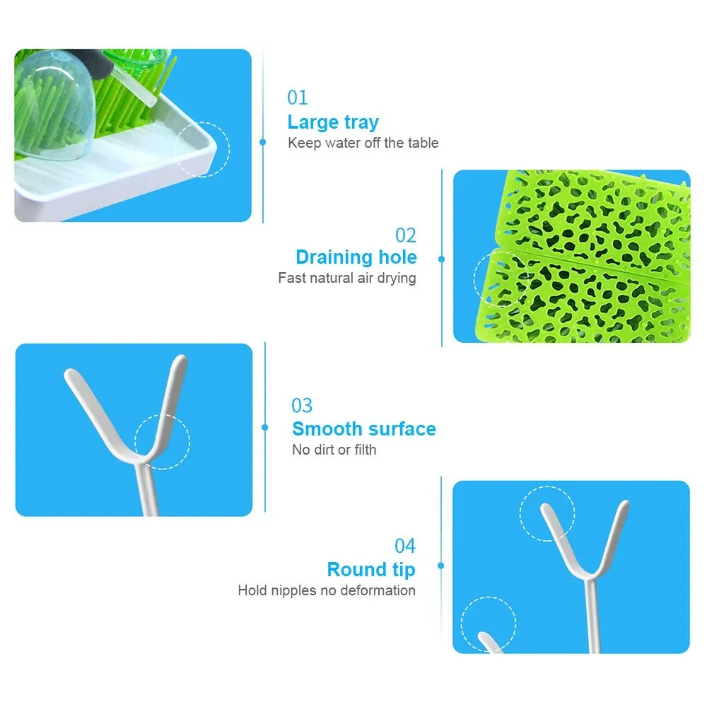 Сушилка аксессуар веточка трава газон для бутылки кружки-непроливайки сушилка