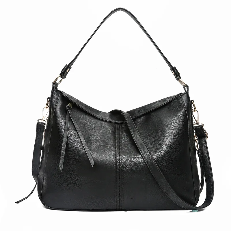 

Luxury fashion women's bag 2021 new European and American handbag high quality leisure simple soft leather shoulder bag