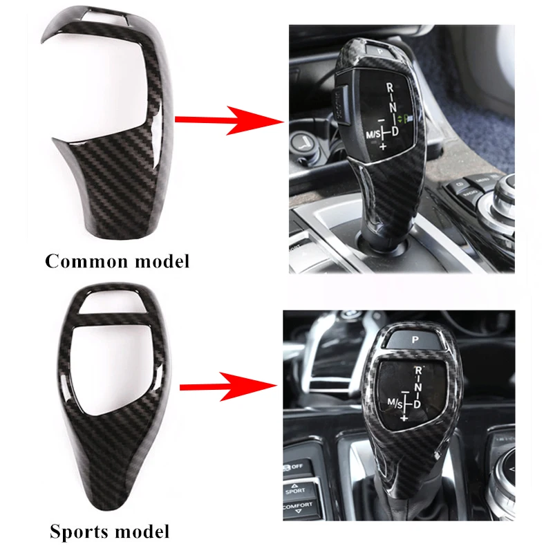 Углеродное волокно Стиль Шестерни рукоятка переключения длинный рукав Пуговицы