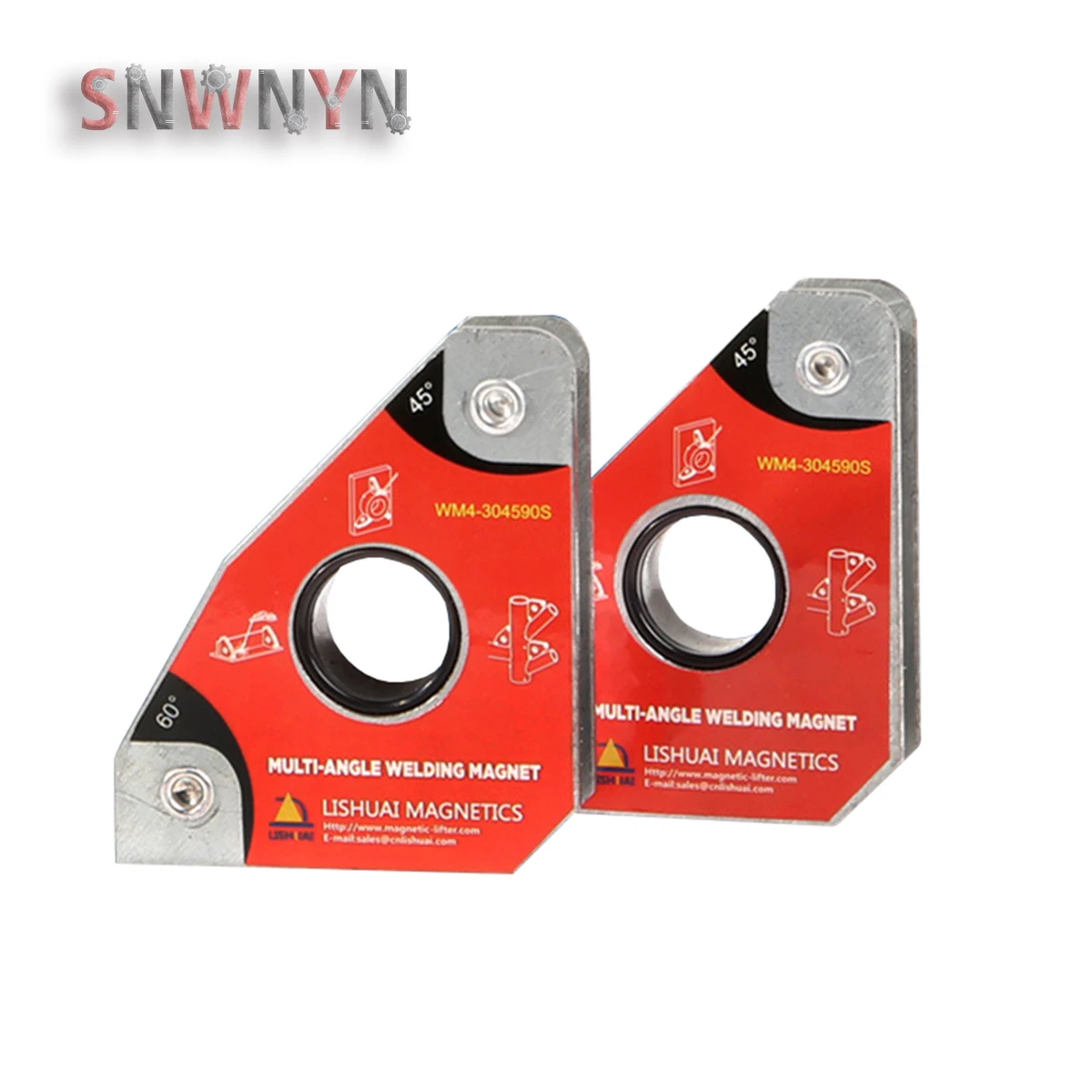 

2pc Small Multi-Angle Welding Magnets Neodymium Clamp Holder 30/60/45/90 Degree Welding Positioner for Electric Welding