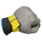 Защитная перчатка унисекс, из нержавеющей стали, с защитой от порезов