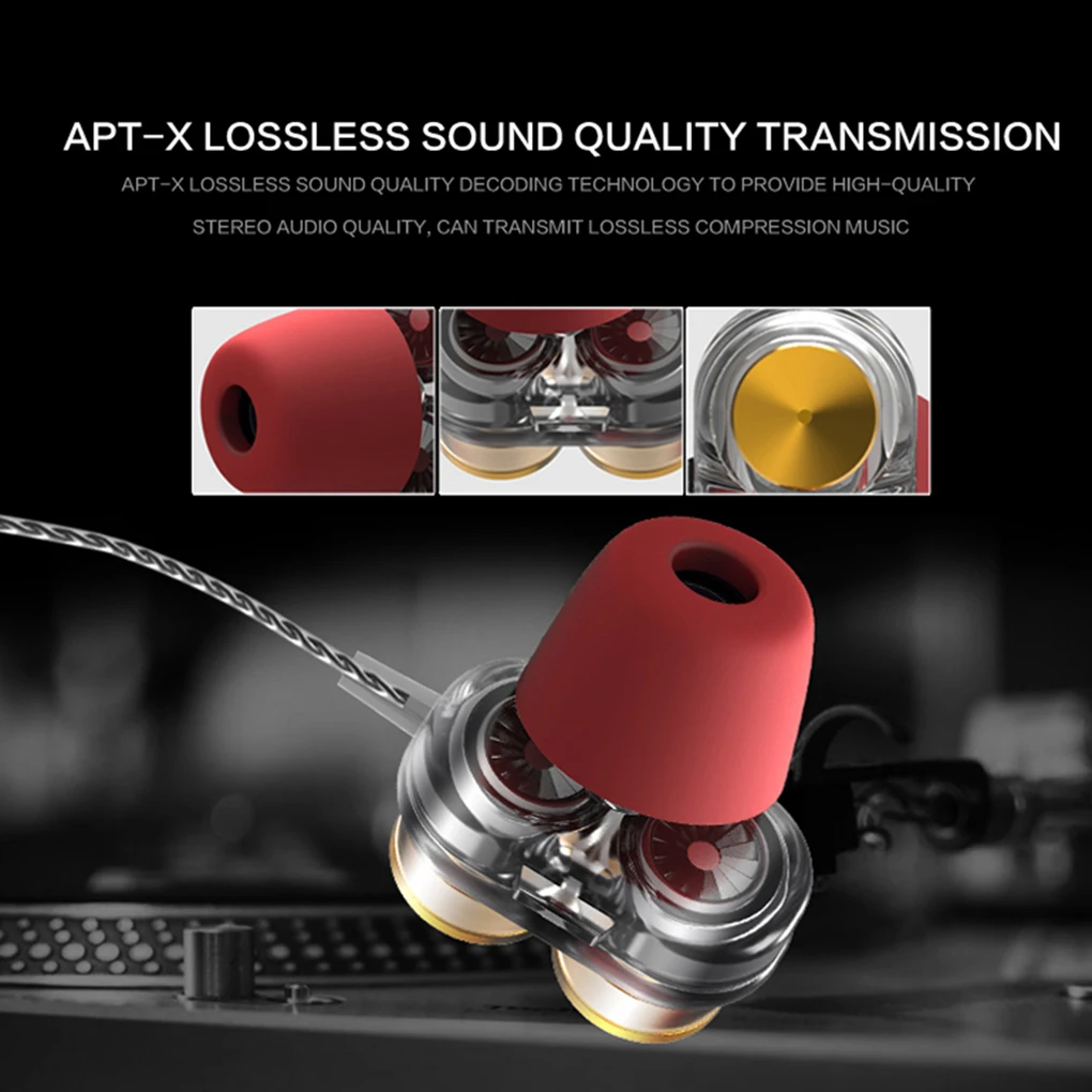 Новые наушники QKZ KD7 с двойным драйвером спортивные 3 5 мм гарнитура Hands Free
