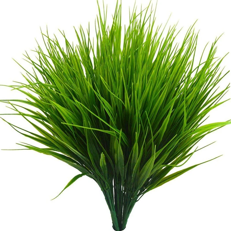 6 шт. 15 дюймов Искусственный пластик Wheatgrass искусственный кустарник имитация