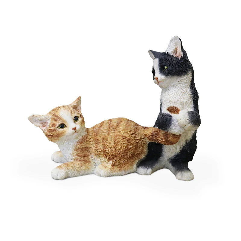 

Garden Cat Simulation Cat Model Cute Ornaments Car Decorative Crafts Figurines Miniatures Ornaments Cat Model Furnishing Gift