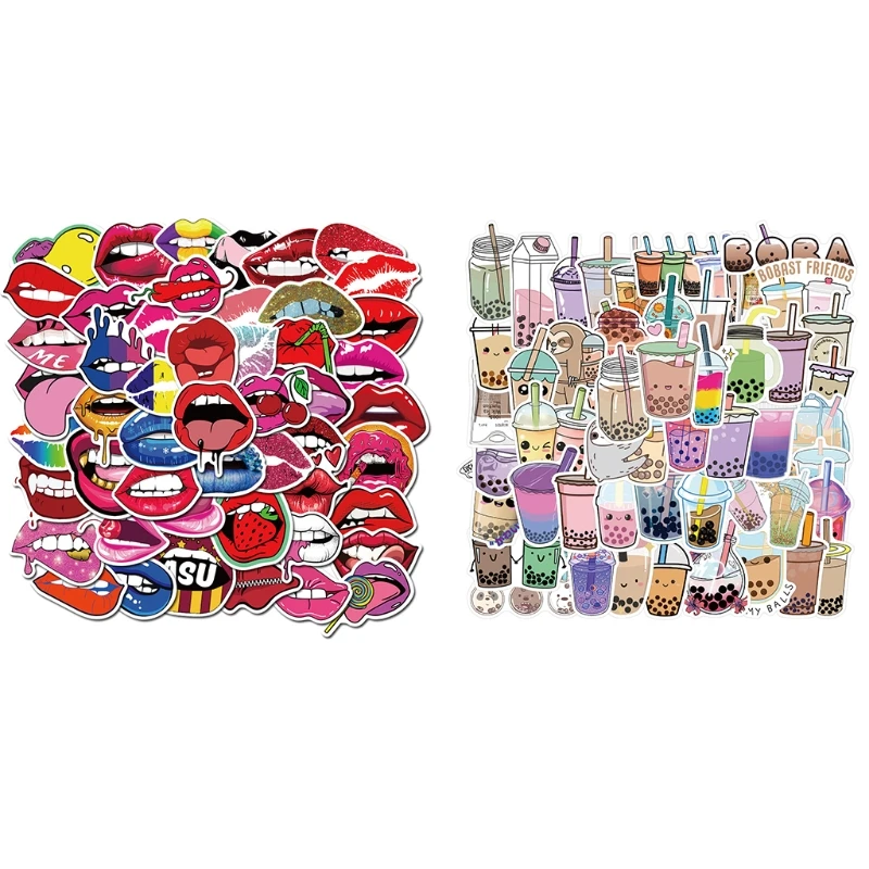 

50Pcs Cartoon Sticker School Awards Diary Decorated Cup Luggage Sticker H9EF