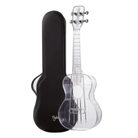 23inch transparent ukulele ukelele air nova 4 string guitar with gig bag strings picks cleaning cloth music book