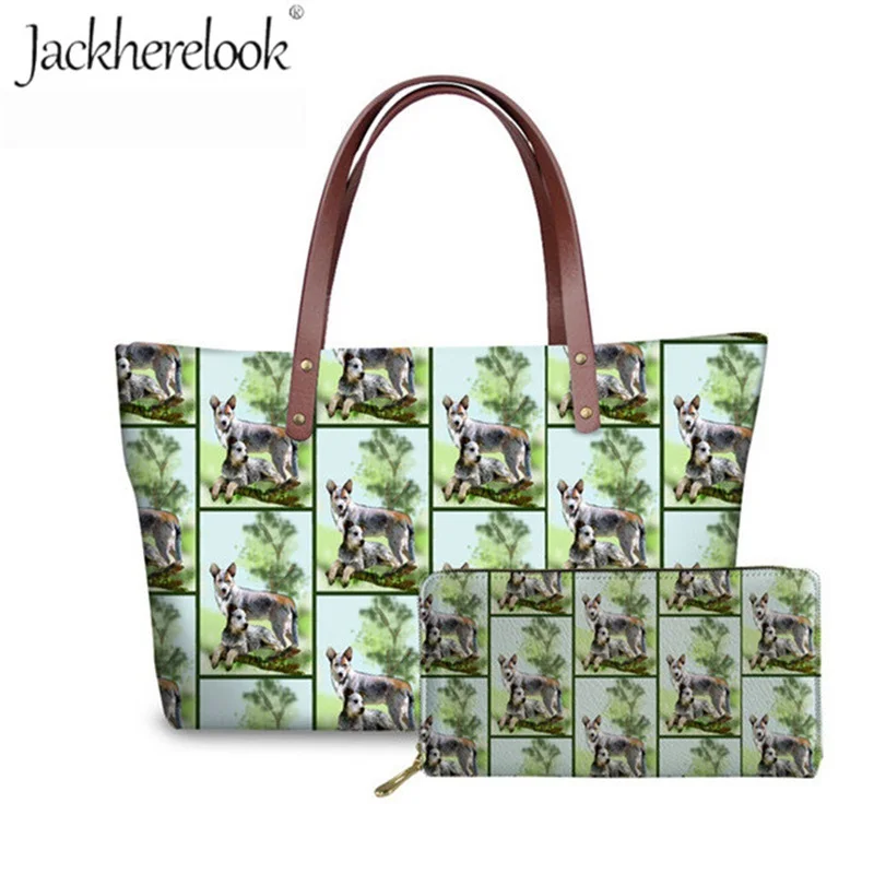 Jackherelook комплект женских сумок с австралийским рисунком крупного рогатого скота