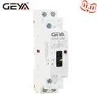 Модульный контактор GEYA GYHC, бытовой контактор 2P 16A 20A 25A 2no или 2NC 220 В с ручным управлением, Din-рейка