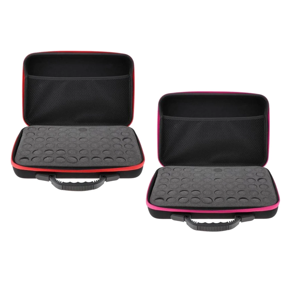 

2 Packs 60 Bottles Essential Oil Carry Case 5ML~15ML Holder Storage Bags