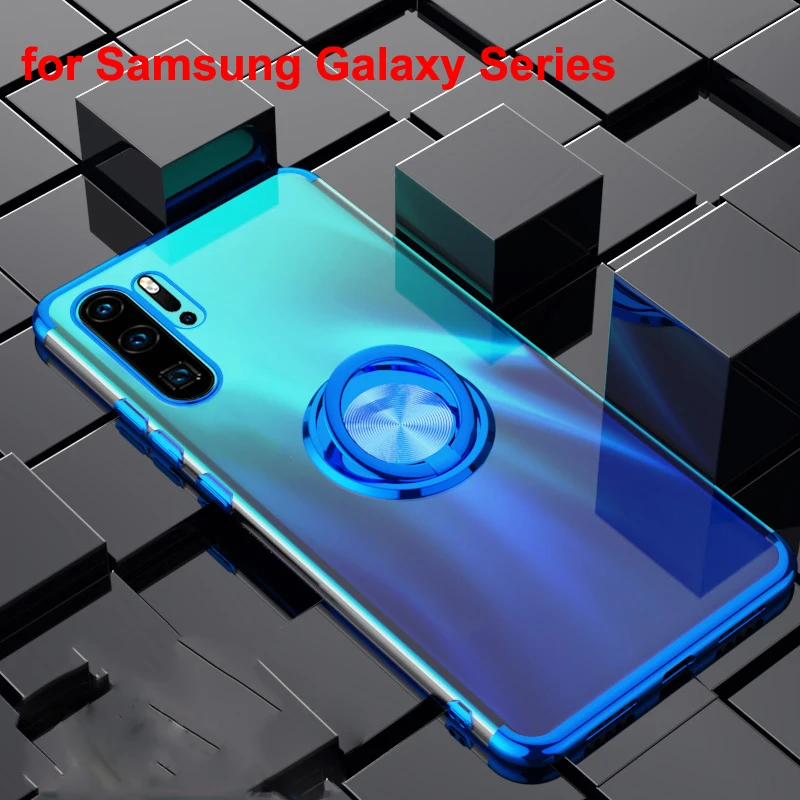 Elecplating мягкий чехол для samsung Galaxy Note 10 9 8 S10 плюс S10e S9 S8 M10 M20 M30 A20 A30 A40 A50 A60 A70 палец кольцо крышки
