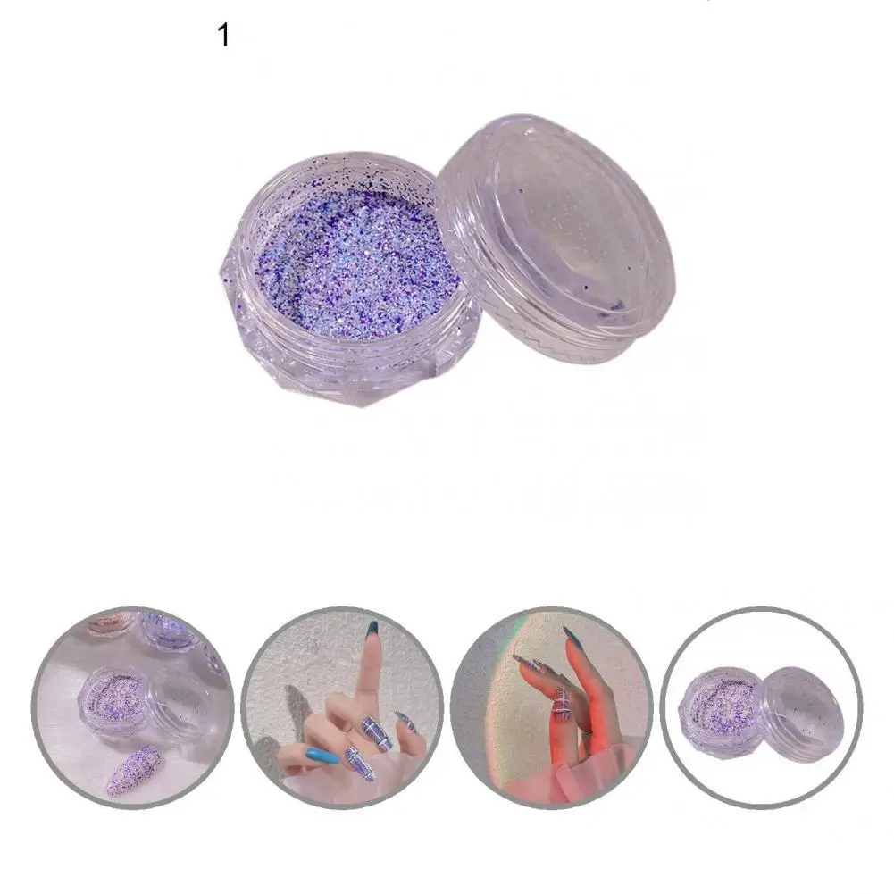 

Non-Floating DIY Nail Decoration Sequin Color Lattices Powder for Female