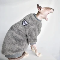 pet warm sweater sphynx cat clothes fashion soft cat clothing comfort warm and thickened winter sphinx hairless cat clothing