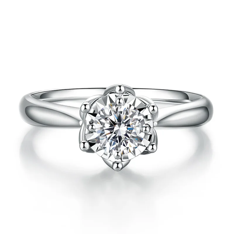 Кольцо из чистого золота ADE с натуральными бриллиантами 18 К модное классическое