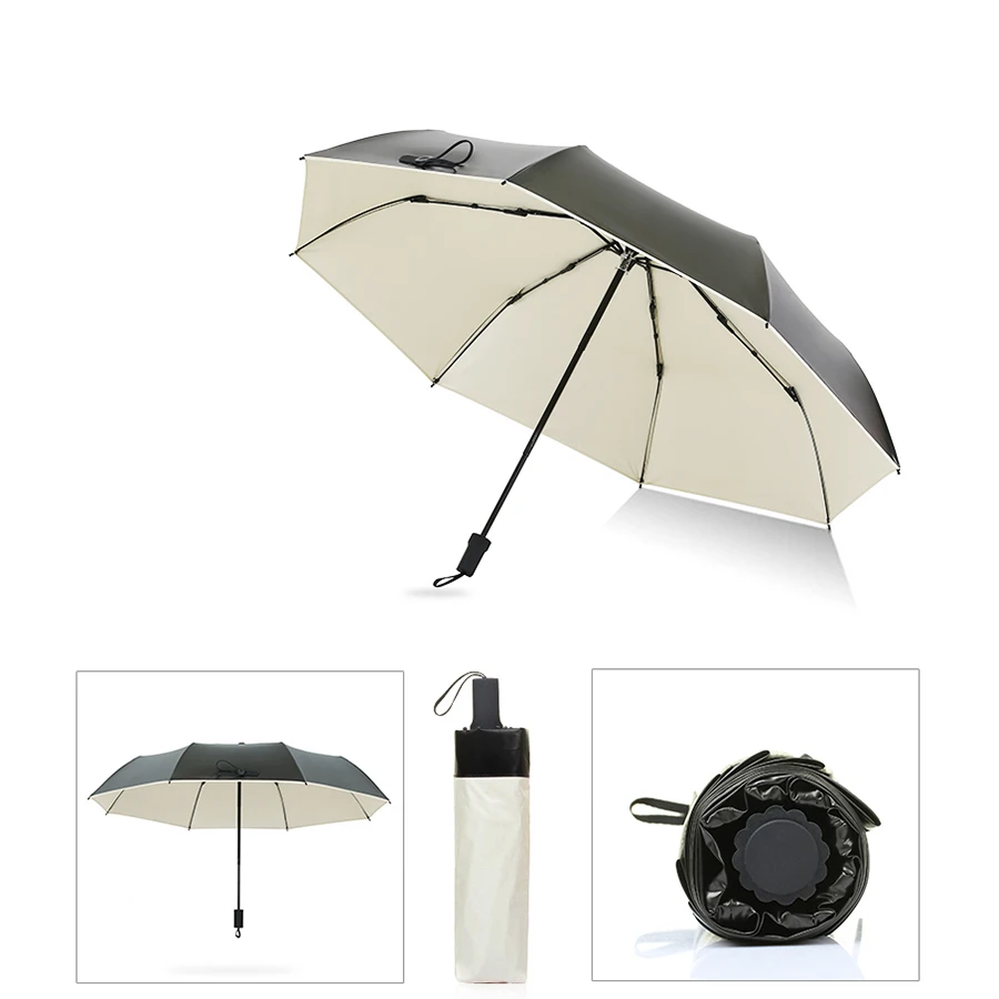 Женский зонт от солнца пляжный дождя с защитой ветра | Дом и сад