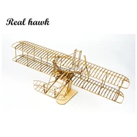 wooden toys building toys diy wood christmas toys craft wood furnishing christmas gift present wright brothers flyer i