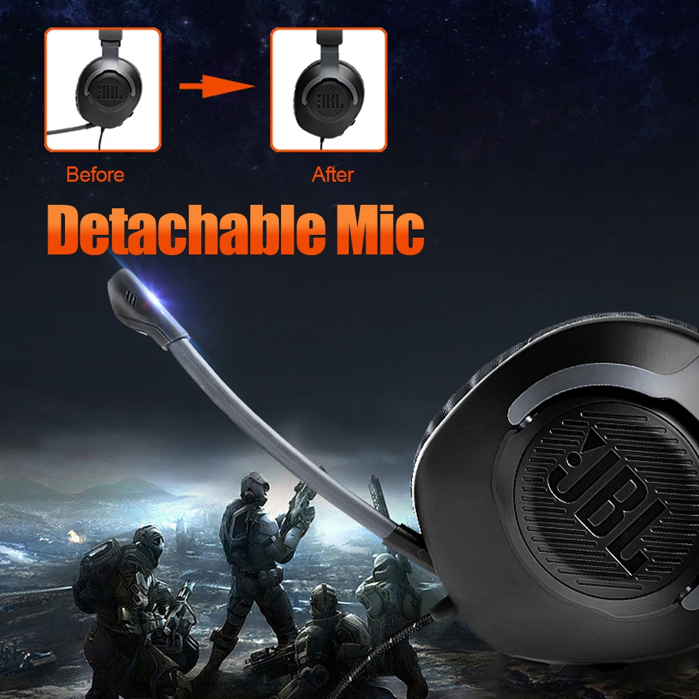 JBL QUANTUM100 игровая гарнитура 7 1 складные наушники с микрофоном для PS4 Nintendo Switch Xbox One