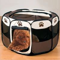 portable foldable pet dog tent house for dogs indoor playpen tent crate room outdoor waterproof puppy cats kennel octagon fence
