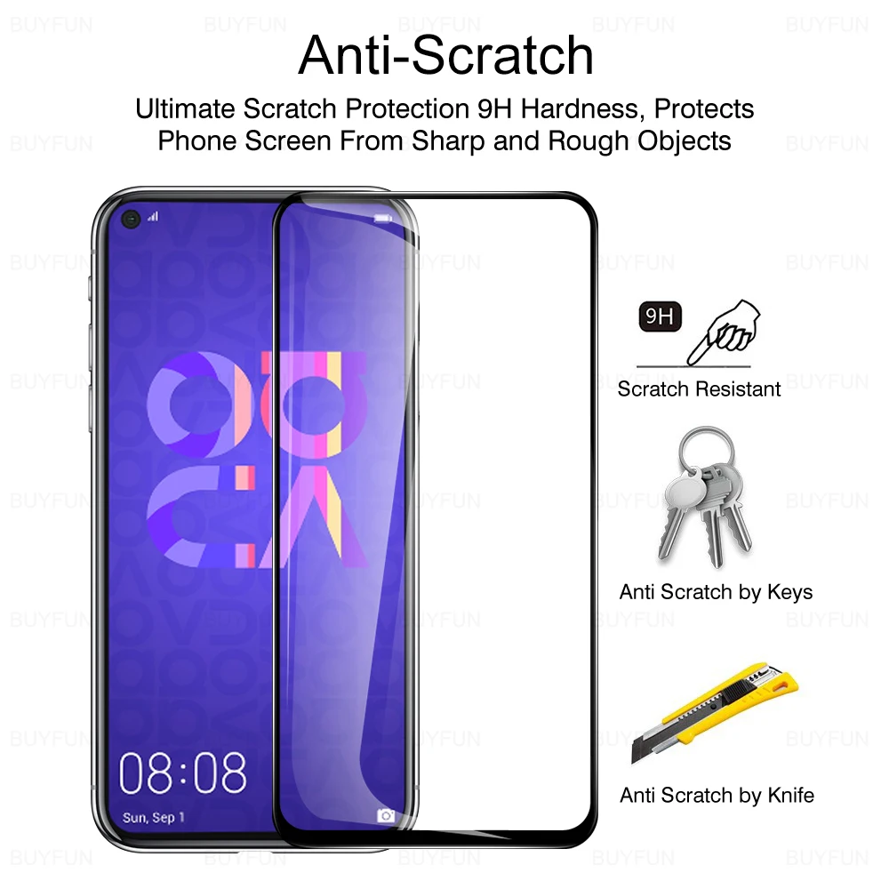 Закаленное стекло для защиты экрана Huawei Nova 5 T ноября Huawi 2 шт. защитная пленка на 6 26