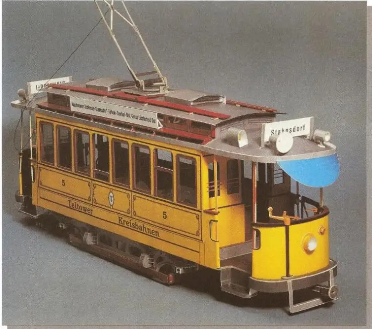 Siemens-Schuckert Tramcar 3D бумажная модель DIY | Игрушки и хобби