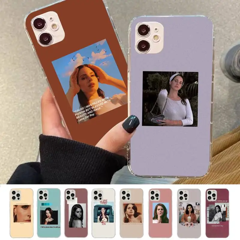 

Sexy singer model Lana Del Rey Phone Case for iPhone 11 12 13 mini pro XS MAX 8 7 6 6S Plus X 5S SE 2020 XR case