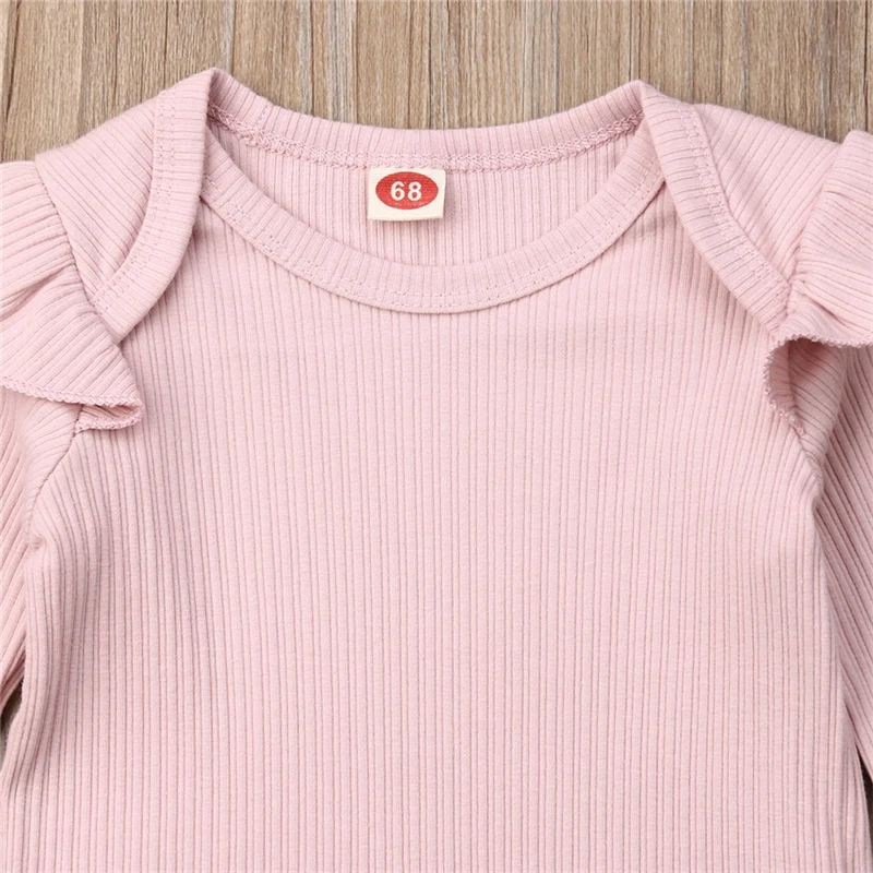 2019 New Products Toddler Kids Baby Girl Infant Clothes Set Autumn Ruffle Romper Tops Floral Print Skirt Outfits 0-24M | Мать и ребенок