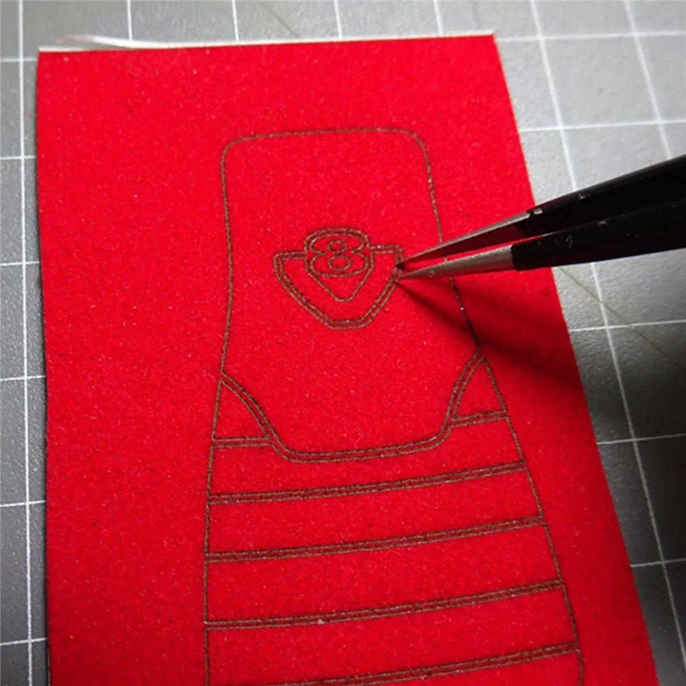 замшевые декоративные накл