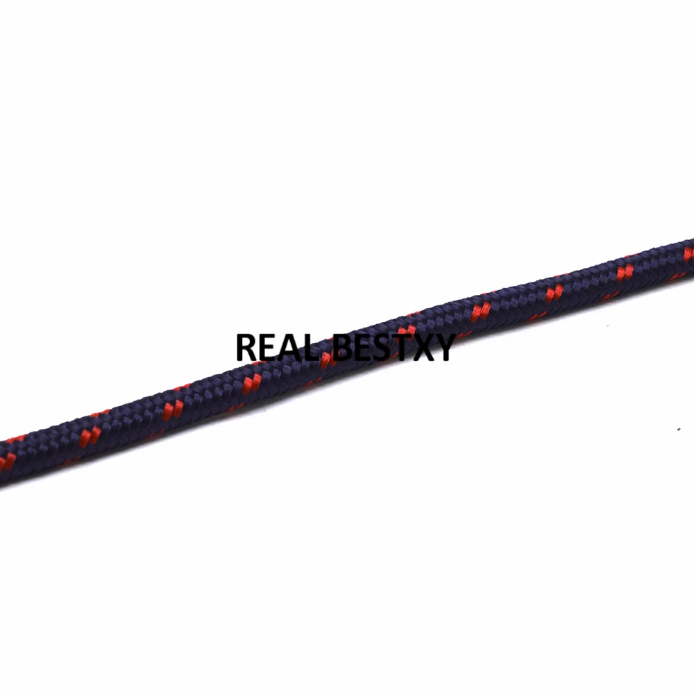 1 метр Приблизительно 5 мм темно-синяя плетеная нейлоновая фототкань для