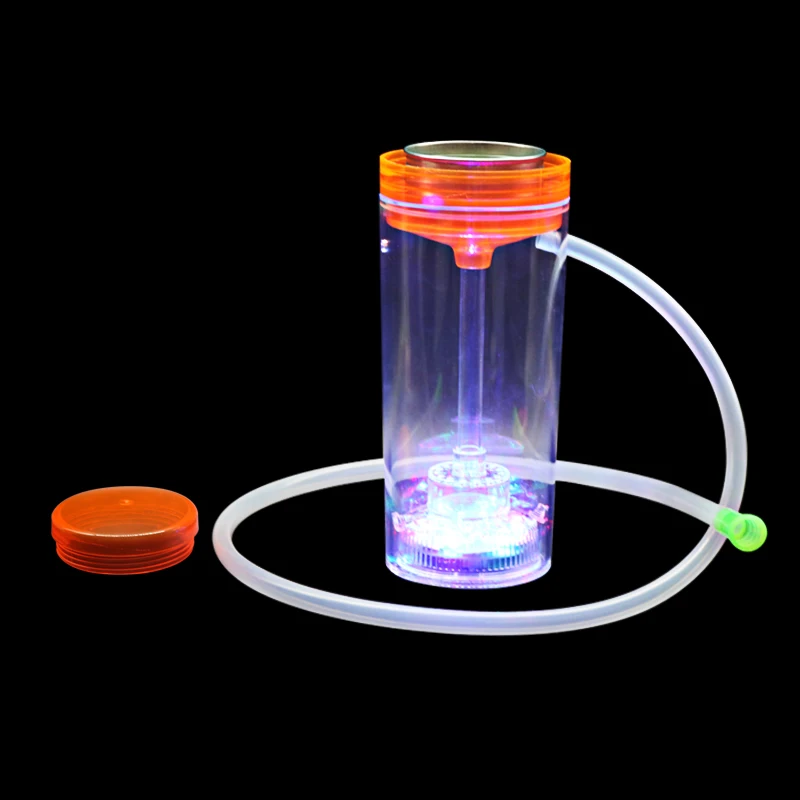 SY Plastic Portable Shisha Hookah With LED Silicone Hose Nargile Hookah Smoking Chicha Narguile Hookah 5 Colors