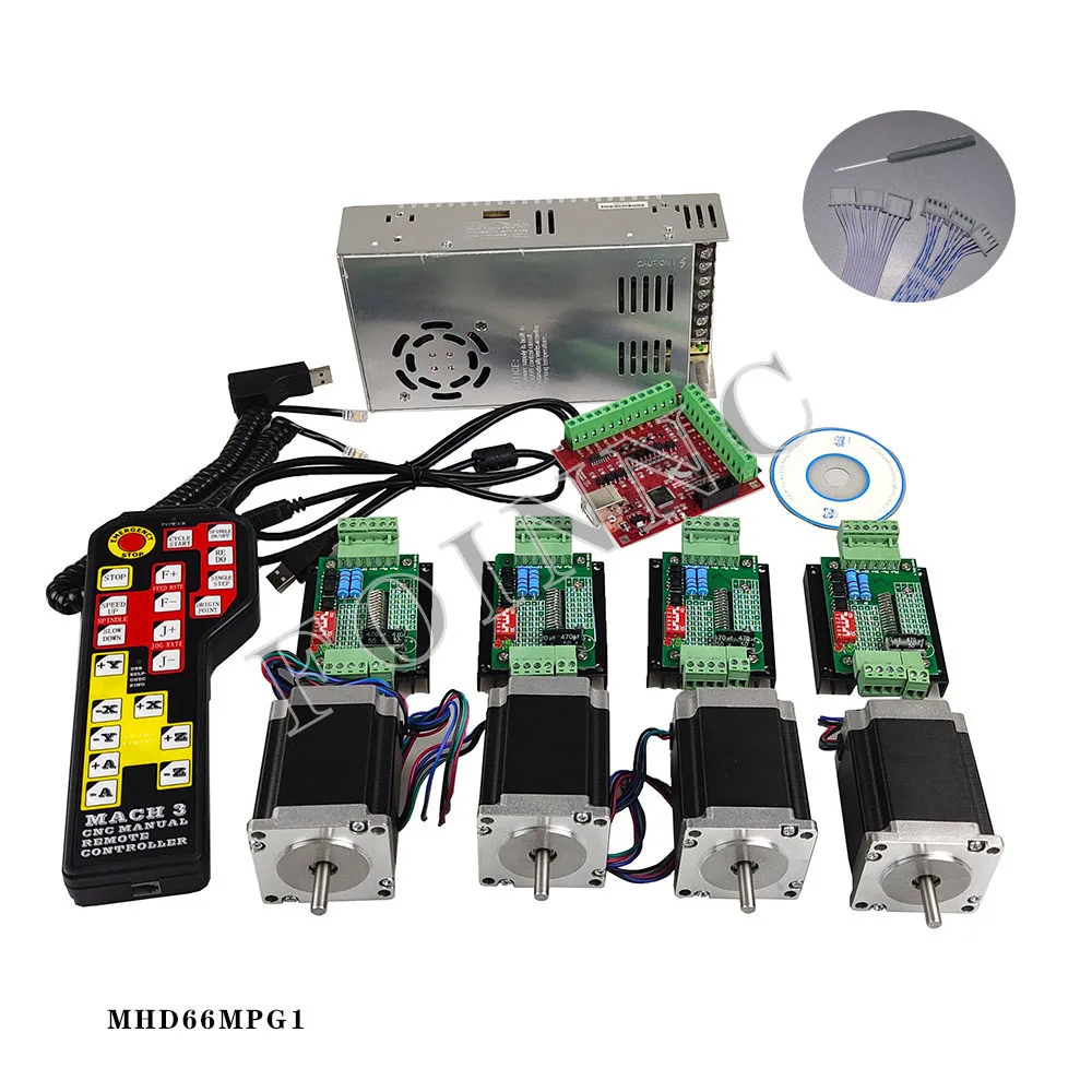 Контроллер шагового двигателя Nema23 4 оси TB6600 sys power |