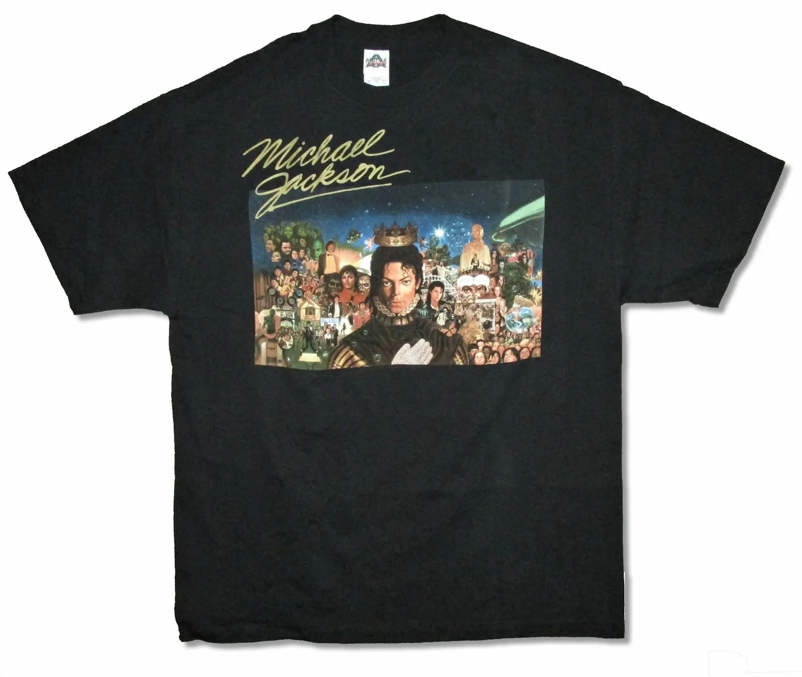 

Michael Jackson Collage Black T Shirt New Official Print T Shirt Men Hot top tee