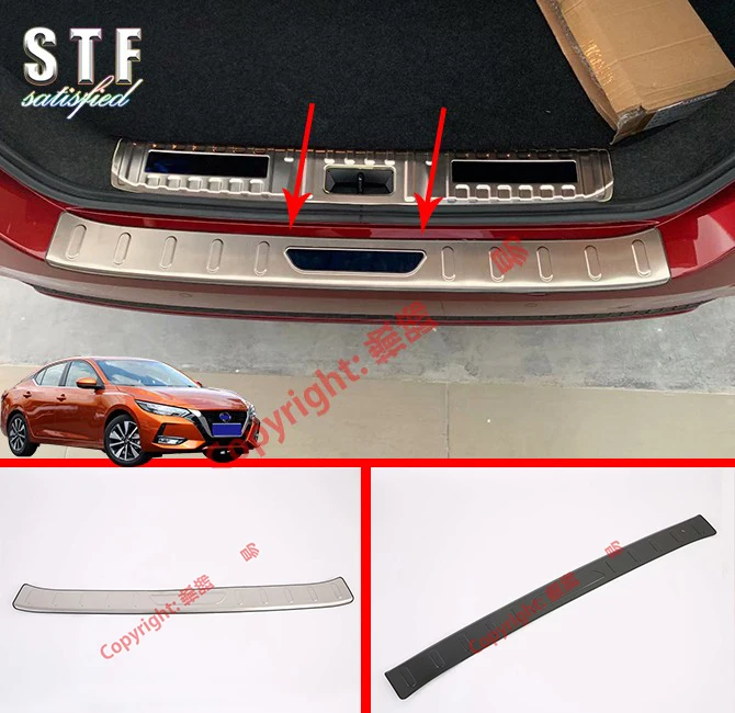 

Stainless Steel Rear Bumper Sill Protector For Nissan Sylphy MK14 2019 2020