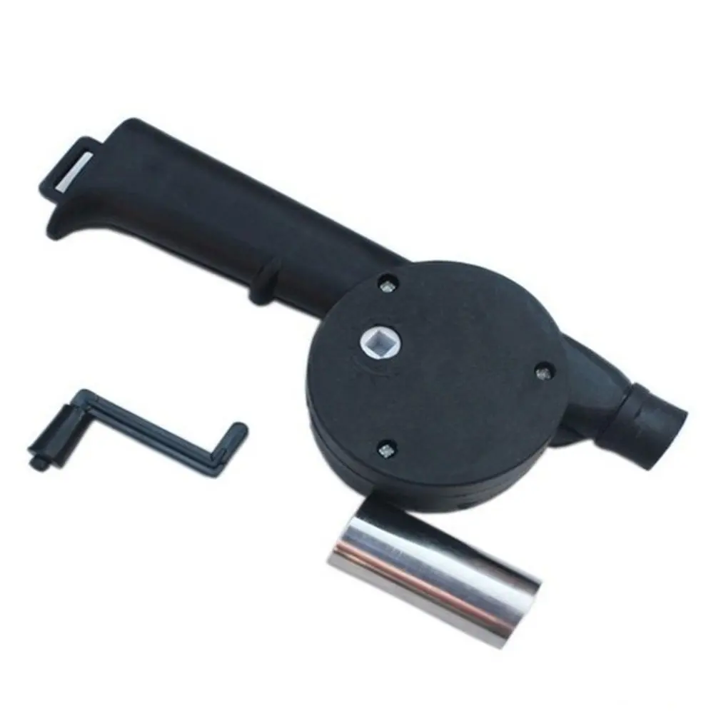 

BBQ Fan Air Blower Outdoor Cooking For Barbecue Fire Bellows Hand Crank Tool