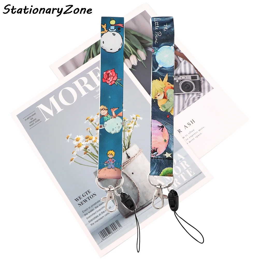 

JY075 Cartoon Little Prince Lanyards Badge Holder Keychain ID Card Pass Gym Badge Holder Lanyard Key Holder Wristlet