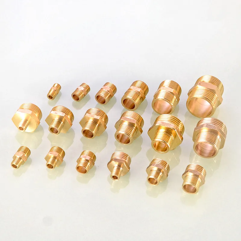 Медь с равным диаметром Двойная внешняя резьба 1/2 преобразование 1/4 переменный