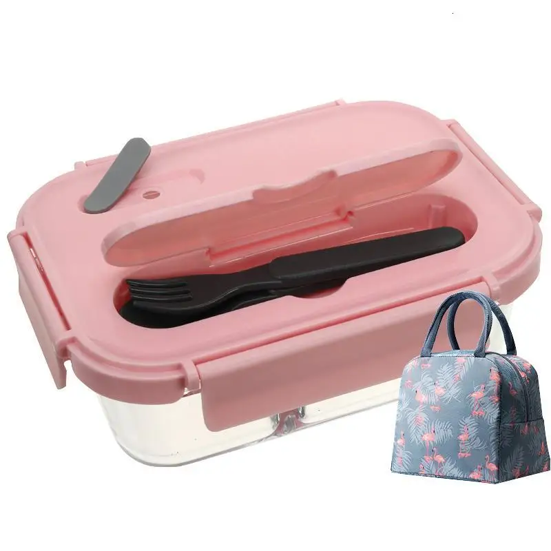 Посуда салат фруктовый суп детский контейнер для еды лапша Ланчбокс стеклянная