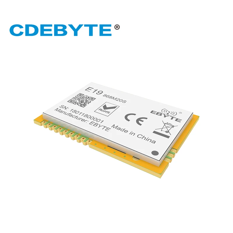 Ebyte E19-868M20S SX1276 LoRa 868MHz IoT Module SMD 100mW SPI Long Range Stamp Hole Wireless Transceiver | Мобильные телефоны и