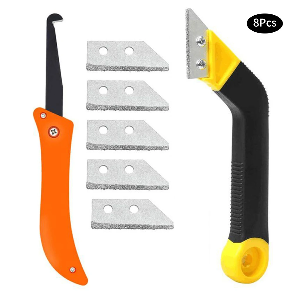 

8PCS Grout Removal Tool Blade Scraper Grout Scraping Rake Grout Remover Durable Remover Tool For Wall Floor Kitchen Tile