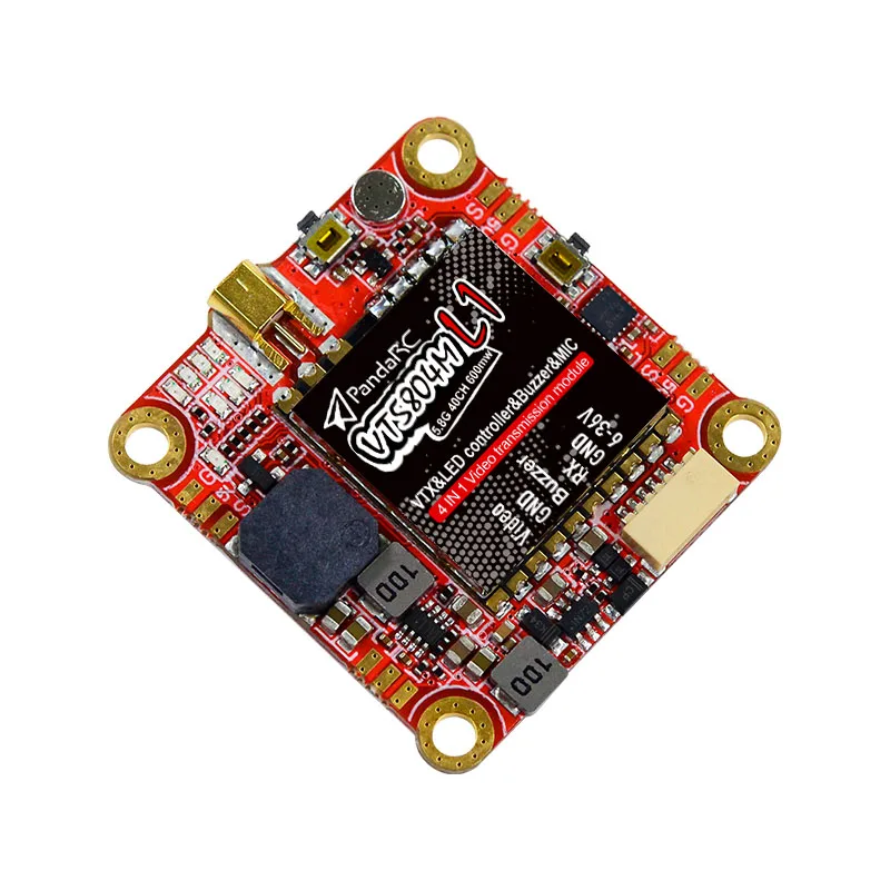 PandaRC vt5804 V3 5.8G Video Transmitter Metal with Heat Sink 25mW-1000mW 16CH support OSD adjust for DIY FPV RC Drone | Игрушки и хобби