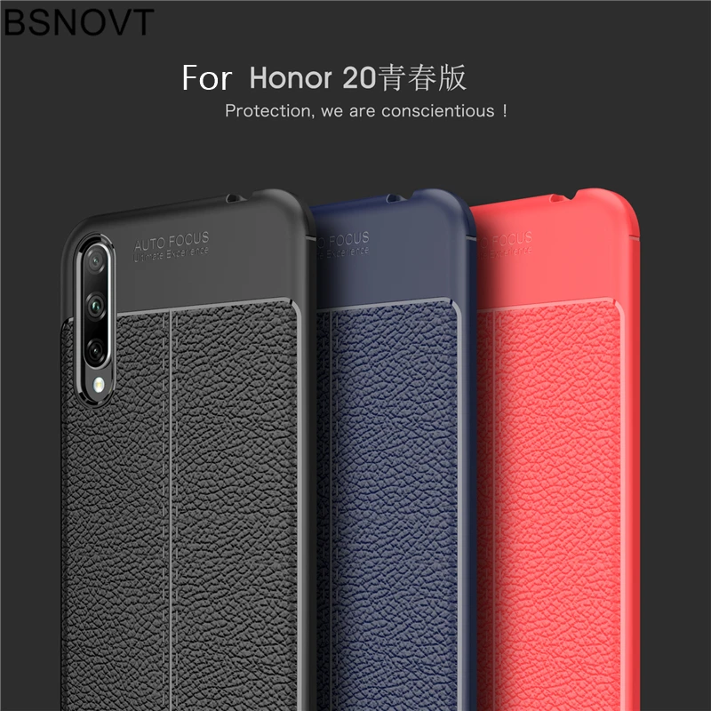 

For Huawei Honor 20 Lite Case Soft Silicone 6.3 inch Leather Case For Honor 20 Lite Youth Edition Cover For Honor 20 Lite Youth