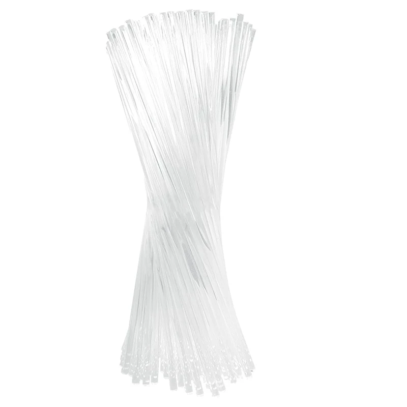 

100 Pcs Acrylic Lollipop Sticks 6 Inch Candy Pops Sticks Cupcake Topper Cake Pops Stick Chocolate Ice Cream Sticks Clear