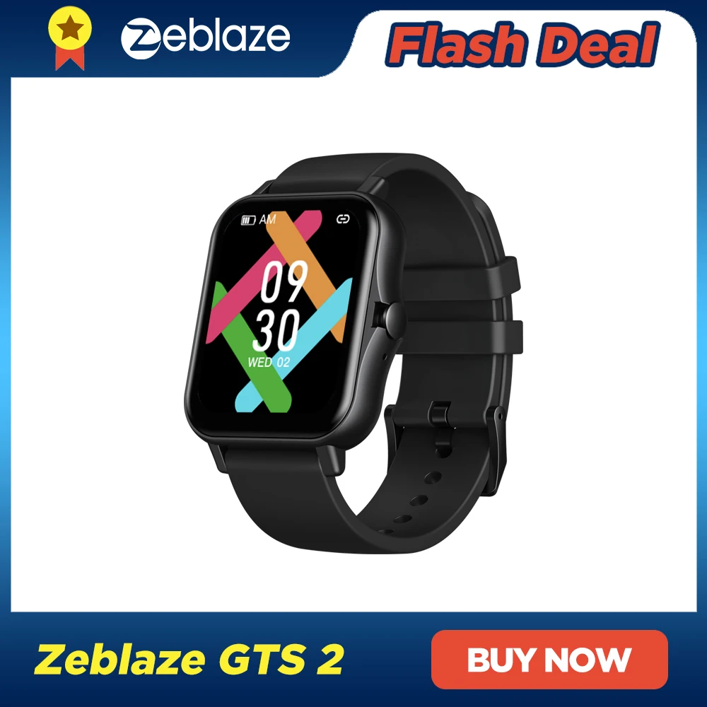 Zeblaze GTS 2 Make Call Smart Watch Music Player Control Heart Rate Smartphone Notification Smartwatch For Android IOS Phone