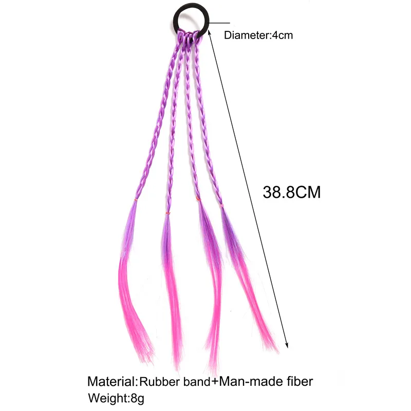

Baby Girls Rainbow Color Elastic Hair Bands For Women Children Cute Kids Ponytail Holder Rubber Rope Headband Hair Accessories