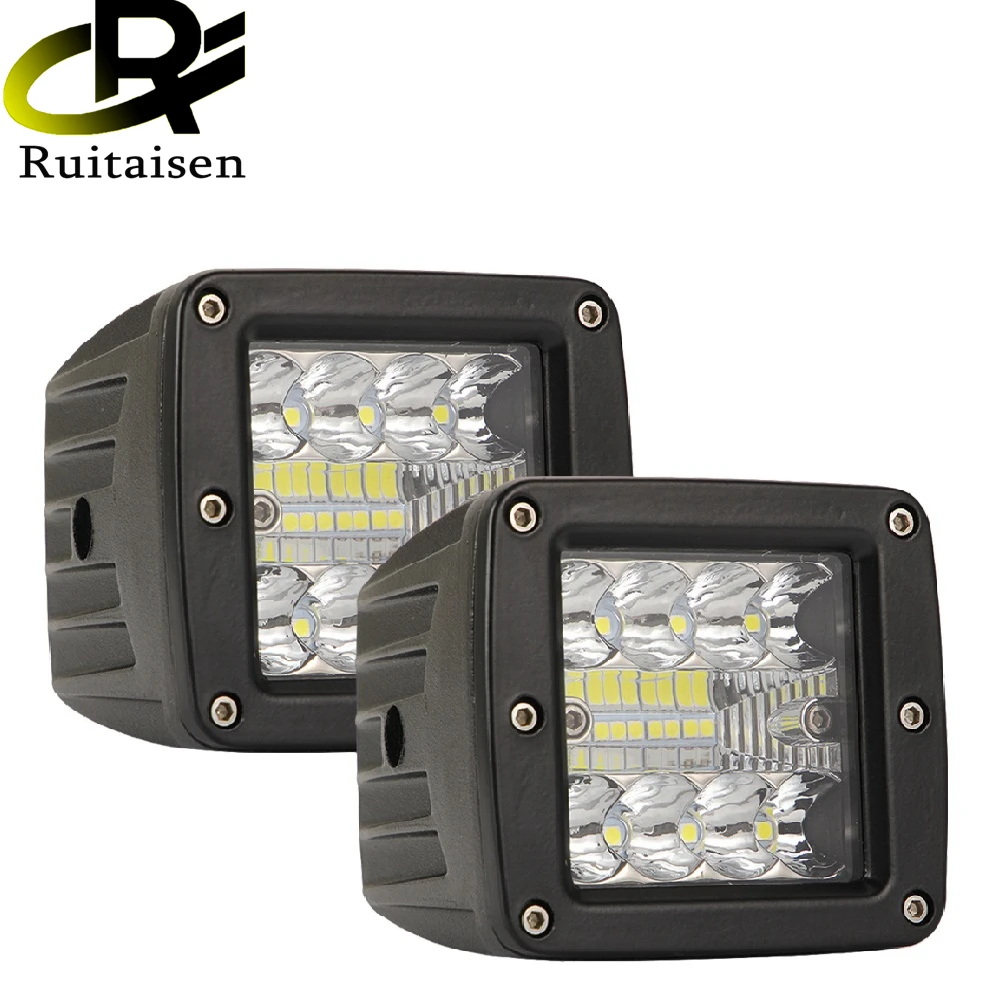 

Ruitaisen 3 Inch 60W Led Car Motorcycle Headlight Car Accessories 4X4 Three Row Car LED Lamp Work Light Waterproof led light