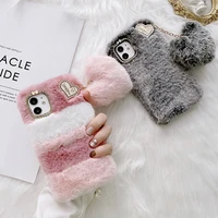 winter warm hand plush soft phone case for oppo realme 8 7 6 5 3 pro c25 c21 c17 c15 c12 c11 c3 x7 xt x2 a73 a53 a31 a9 a5 2020