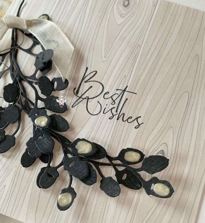 

Mmao Crafts Metal Steel Cutting Dies New Pine Cone Branch Stencil For DIY Scrapbooking Paper/photo Cards Embossing Dies