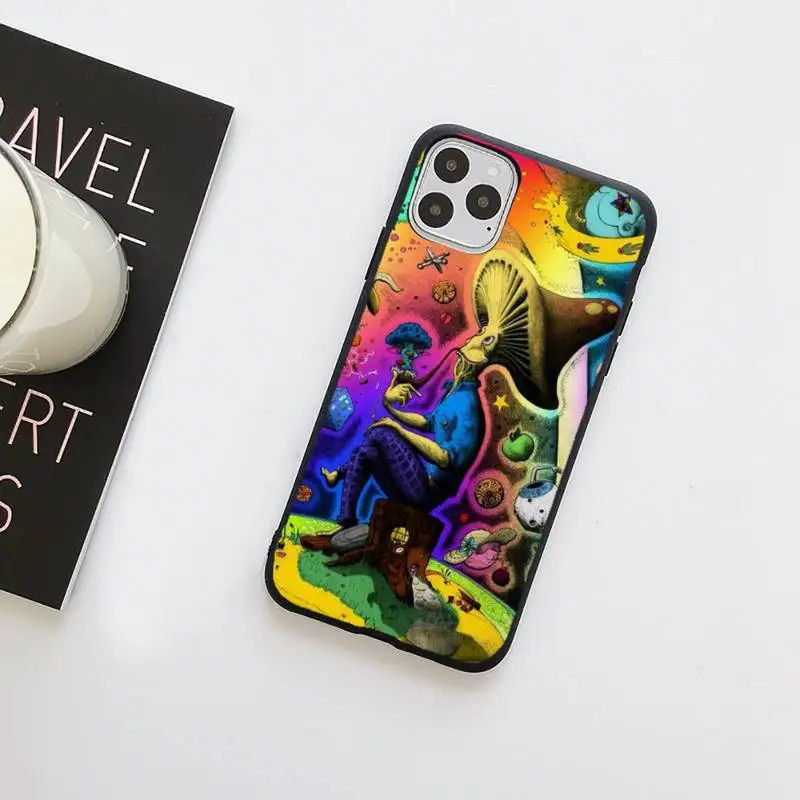 

Psychedelic Trippy Phone Case for iPhone 11 12 pro XS MAX 8 7 6 6S Plus X 5S SE 2020 XR Soft silicone