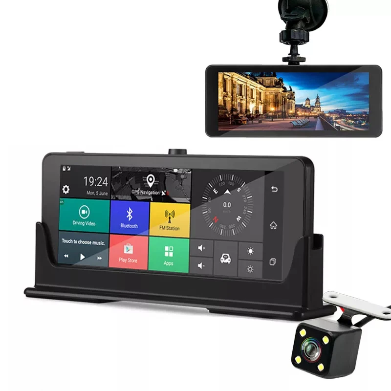 Anfilite Dash cam камера заднего вида Автомобильный видеорегистратор 3 в 1 Радар gps dvr Full HD 1080P Dashcam радар детектор Автомобильная камера ночного видения - Название цвета: 4G with rear camera